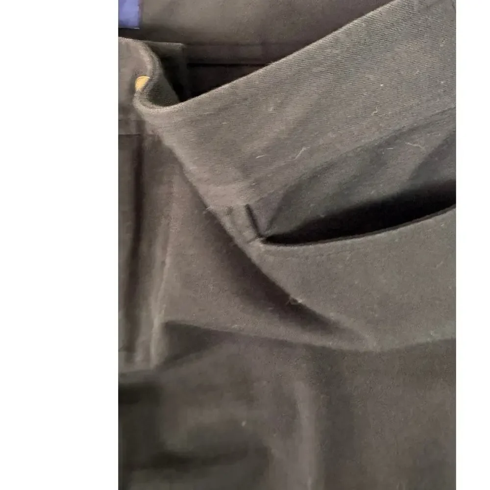 Chaps 6P Cotton Spandex Black Womens Pants